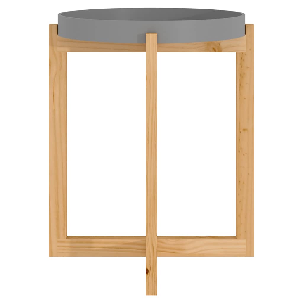vidaXL Salontafel 41x41x48,5 cm bewerkt hout en grenenhout wit