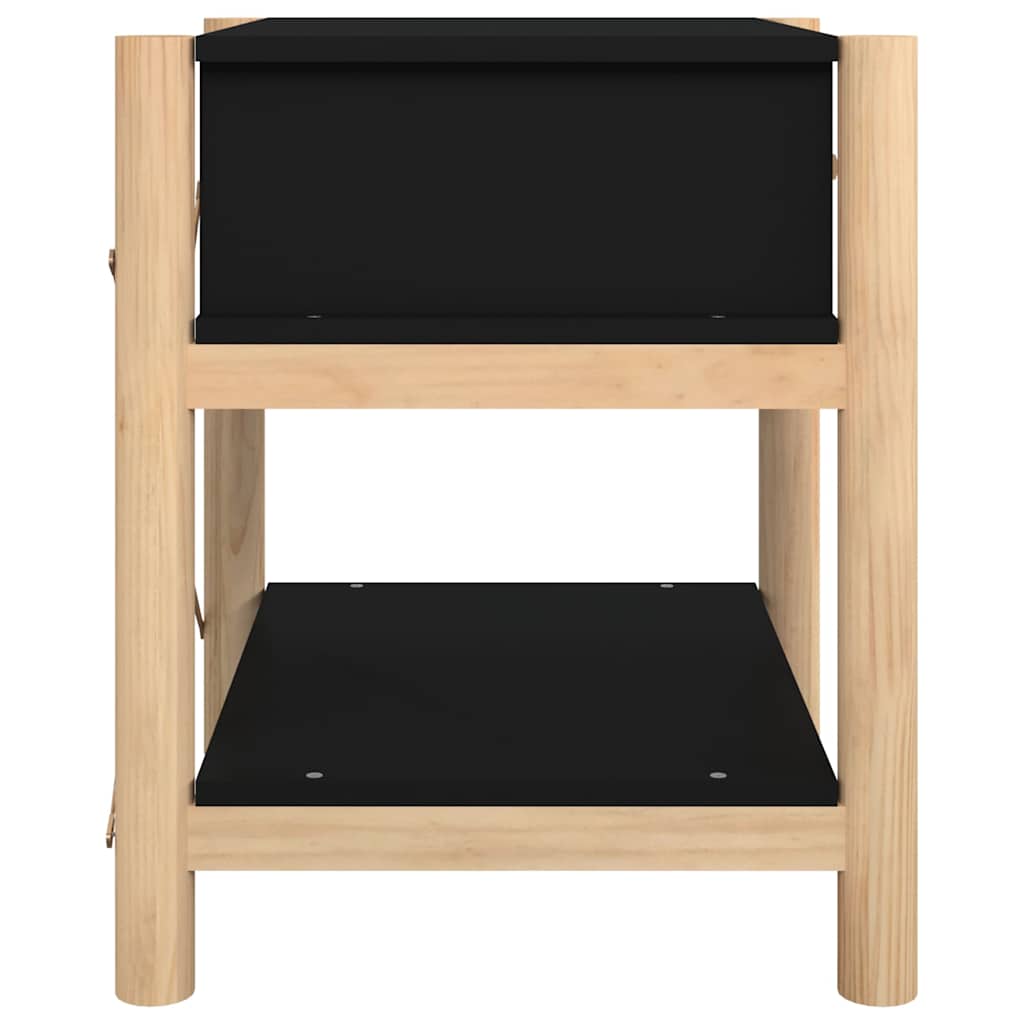 vidaXL Nachtkastjes 2 st 42x38x45 cm bewerkt hout wit