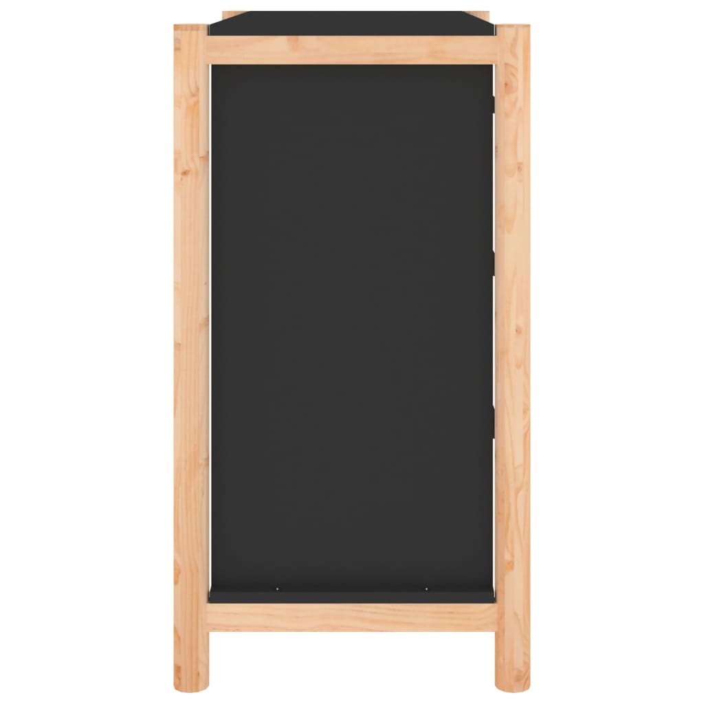 vidaXL Dressoir 62x38x70 cm bewerkt hout wit