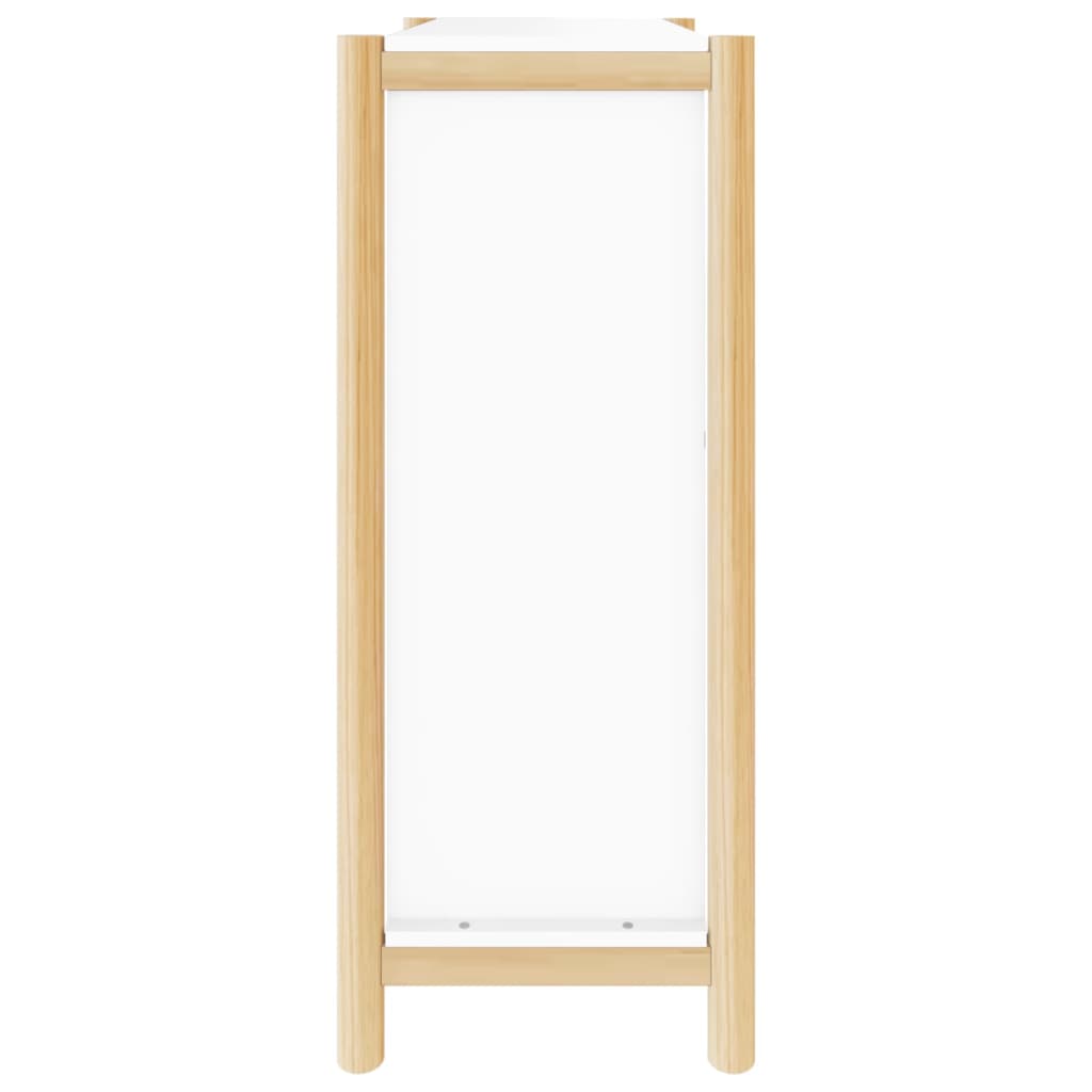 vidaXL Schoenenkast 57,5x33x80 cm bewerkt hout wit
