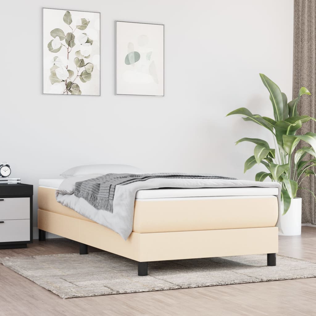 vidaXL Pocketveringmatras medium 80x200x20 cm stof lichtgrijs