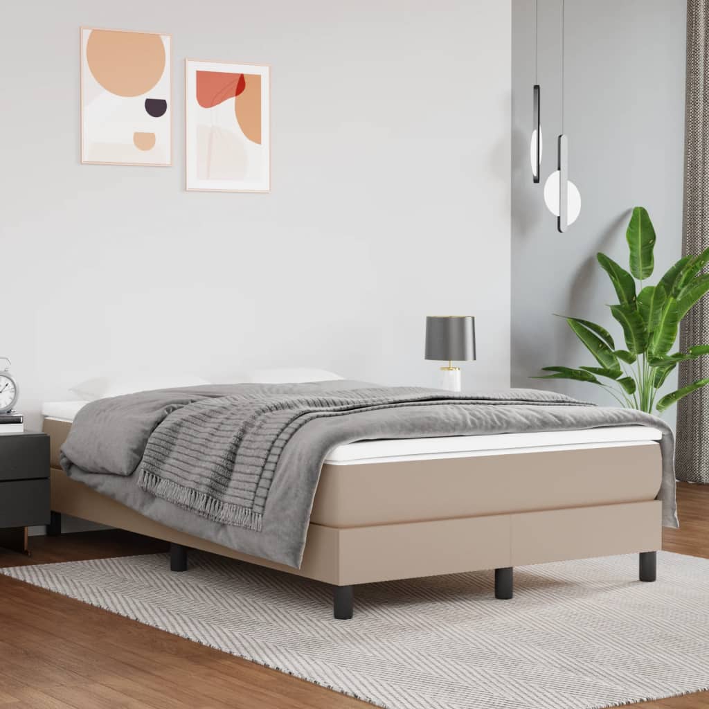vidaXL Pocketveringmatras medium 80x200x20 cm kunstleer zwart