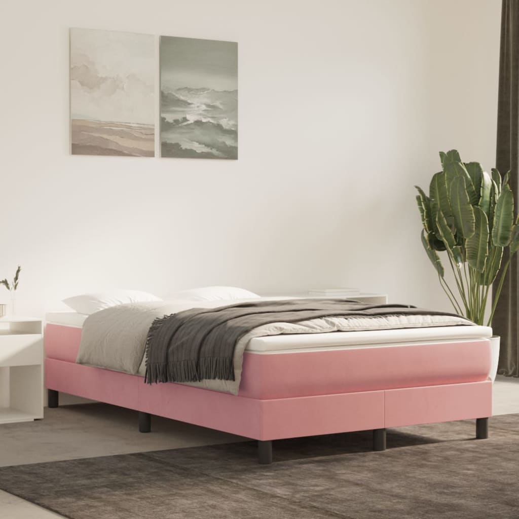 vidaXL Pocketveringmatras medium 80x200x20 cm fluweel lichtgrijs