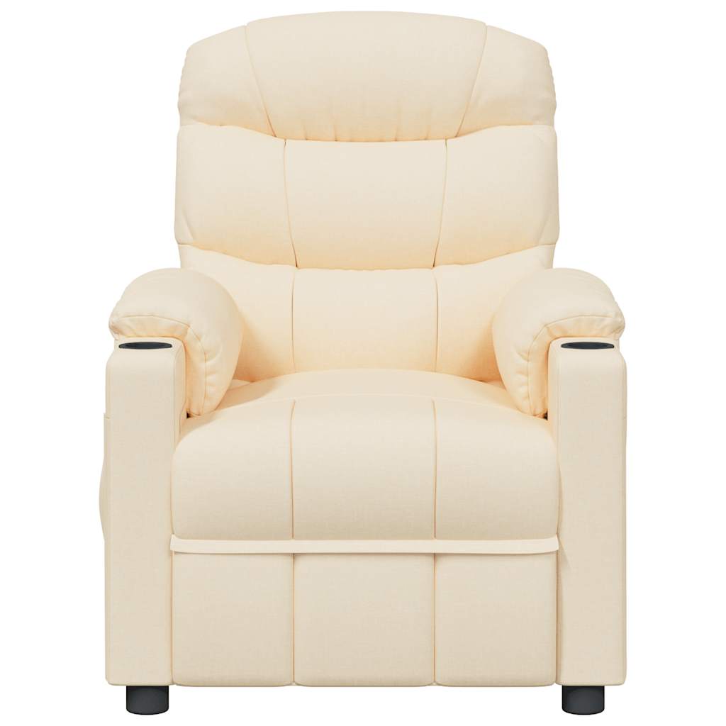 vidaXL Massagestoel stof lichtgrijs