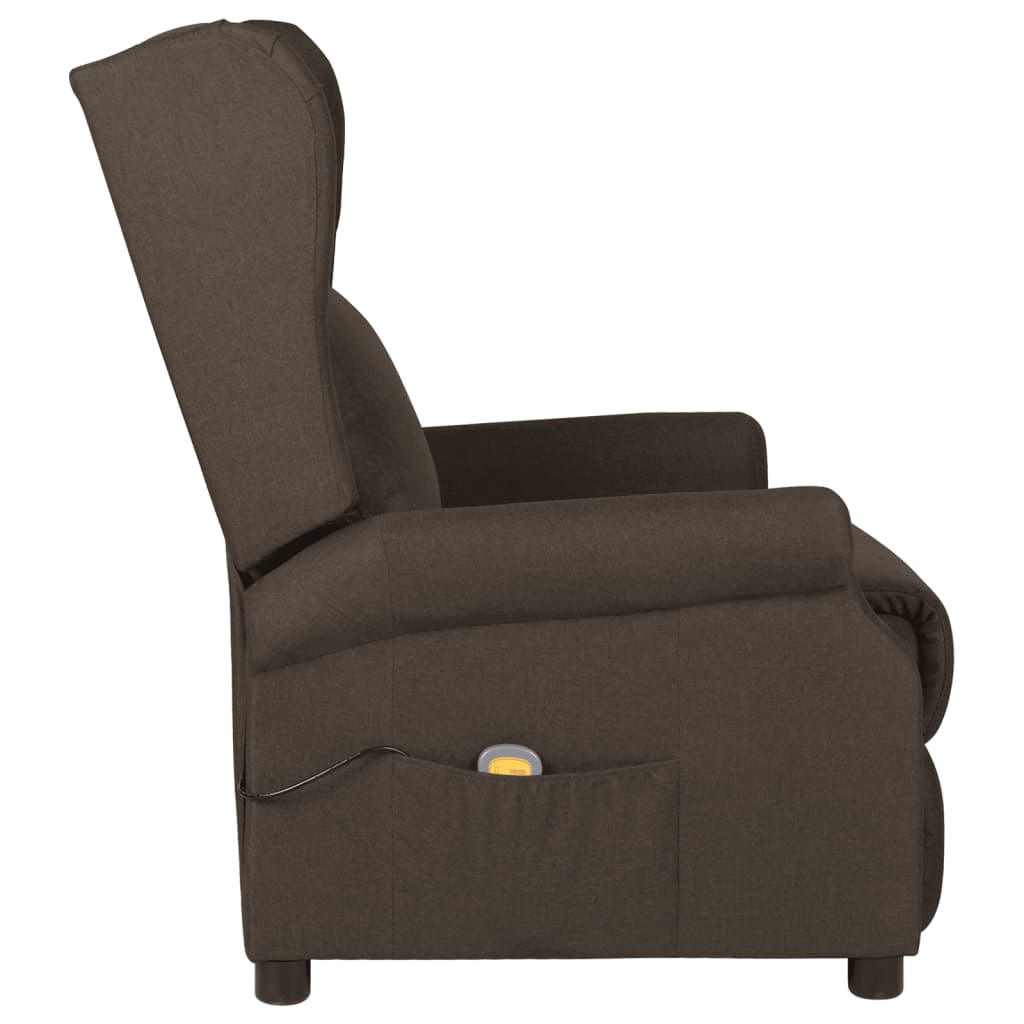 vidaXL Massagestoel stof lichtgrijs