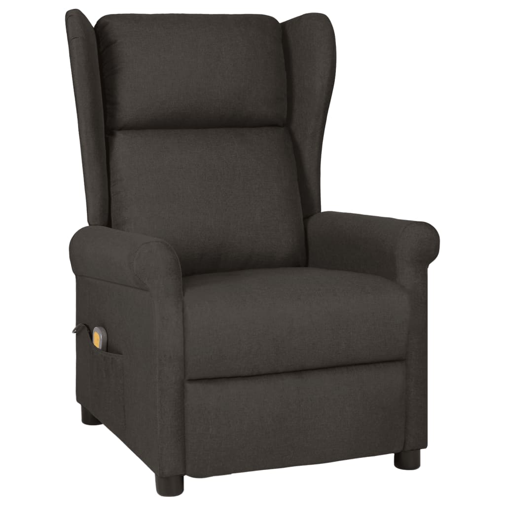 vidaXL Massagestoel stof lichtgrijs