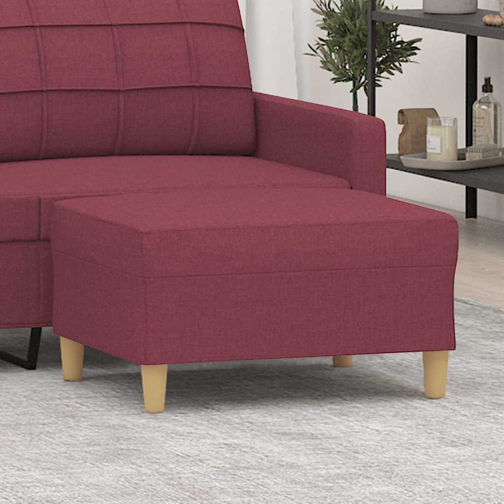 vidaXL Footstool 60x50x41 cm fabric light grey