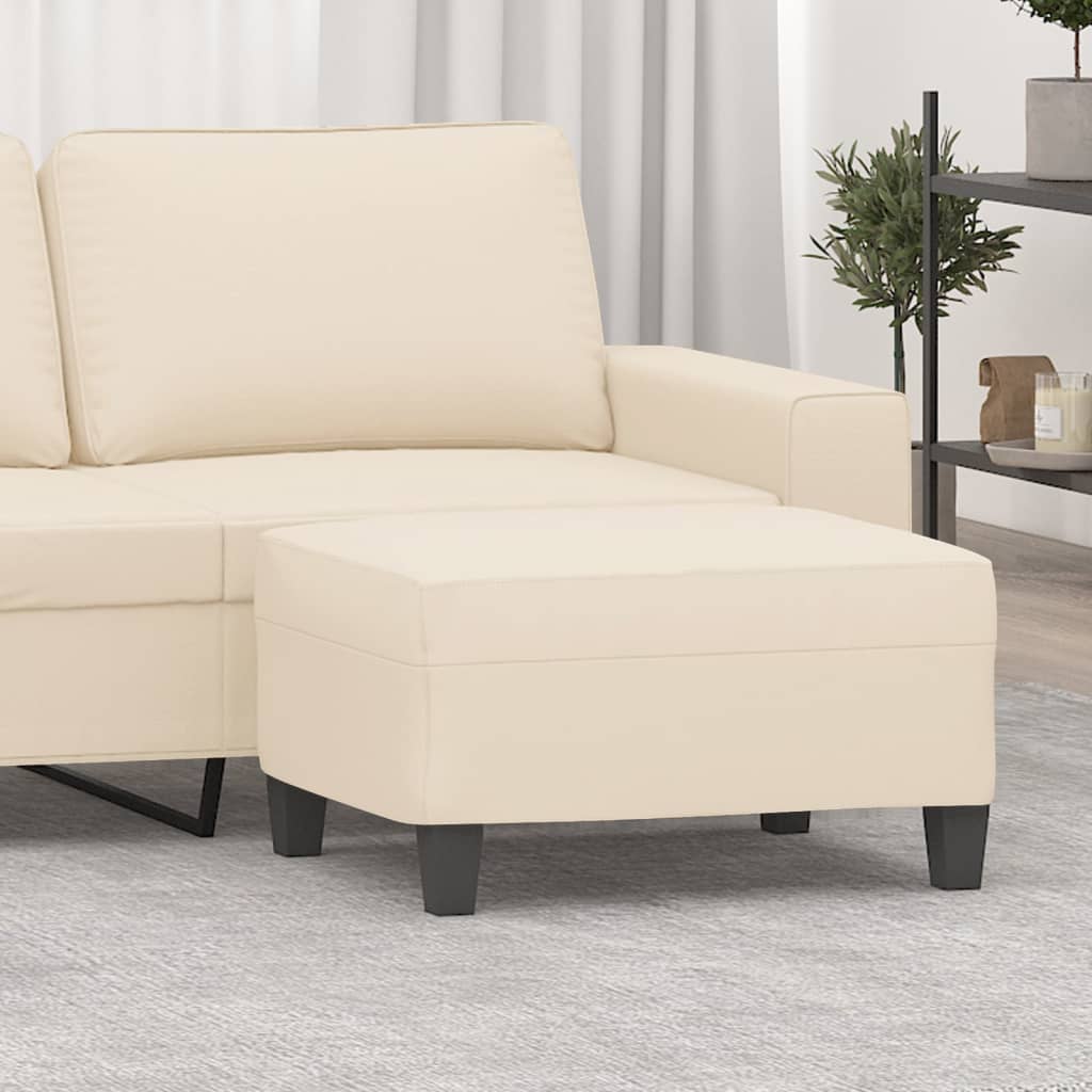vidaXL Voetenbank 60x50x41 cm microvezelstof taupe