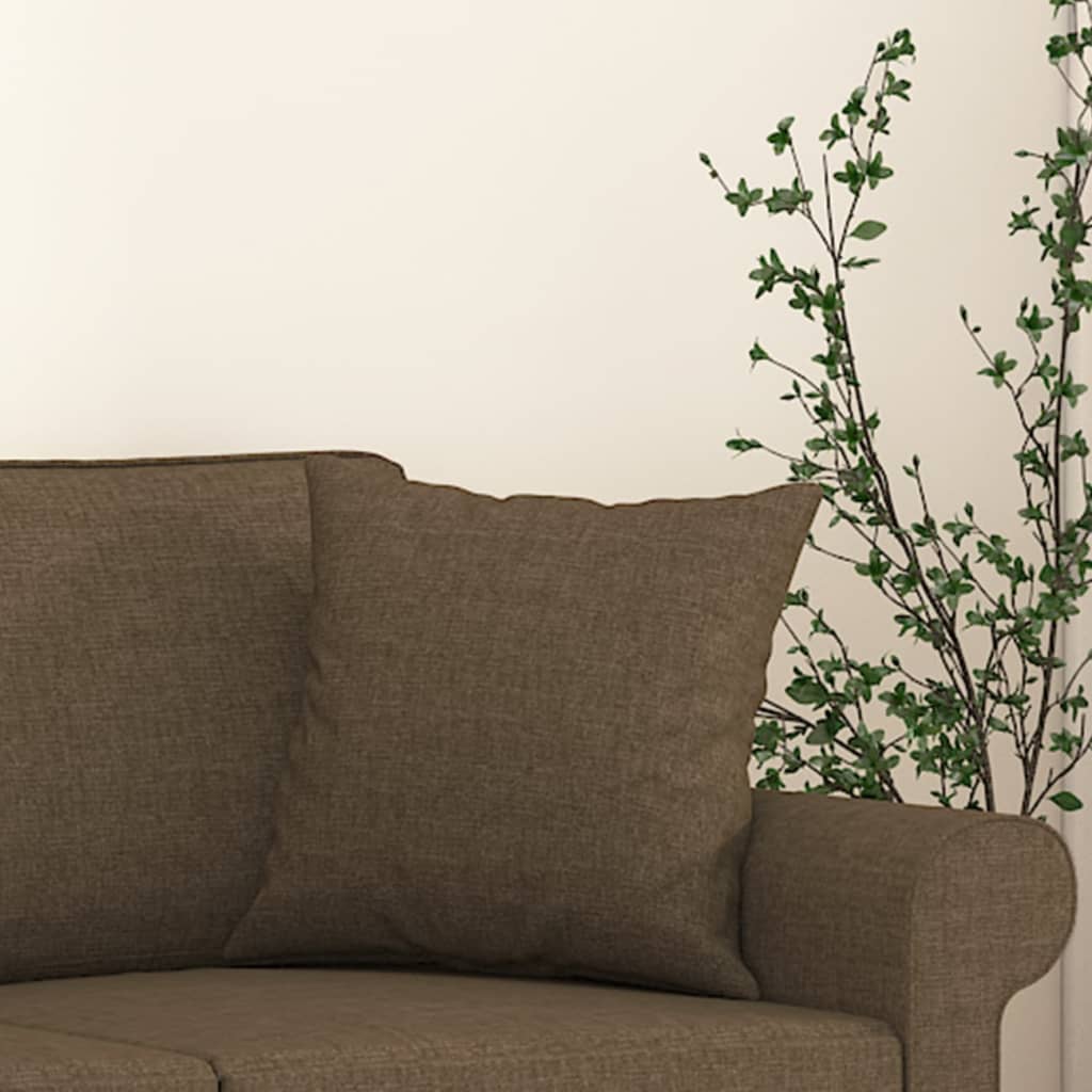 vidaXL Sierkussens 2 st 40x40 cm stof lichtgrijs