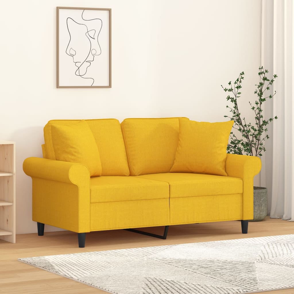 vidaXL Sierkussens 2 st 40x40 cm stof lichtgrijs