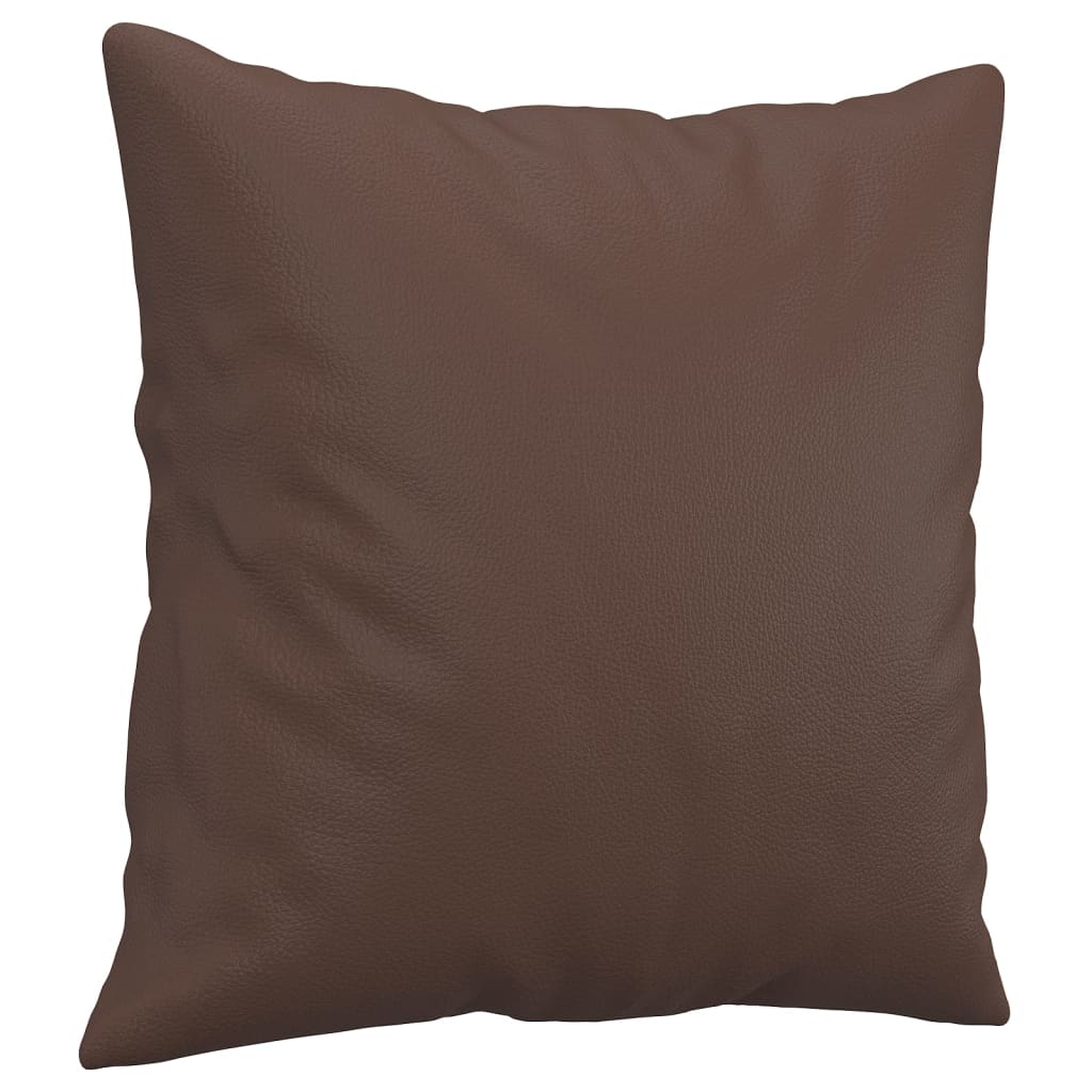 vidaXL Throw pillows 2 pcs 40x40 cm artificial leather black