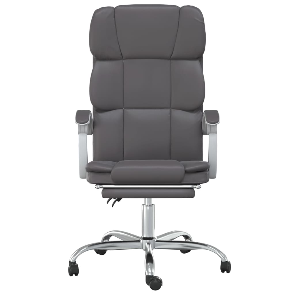 vidaXL Office Chair Adjustable Faux Leather Black
