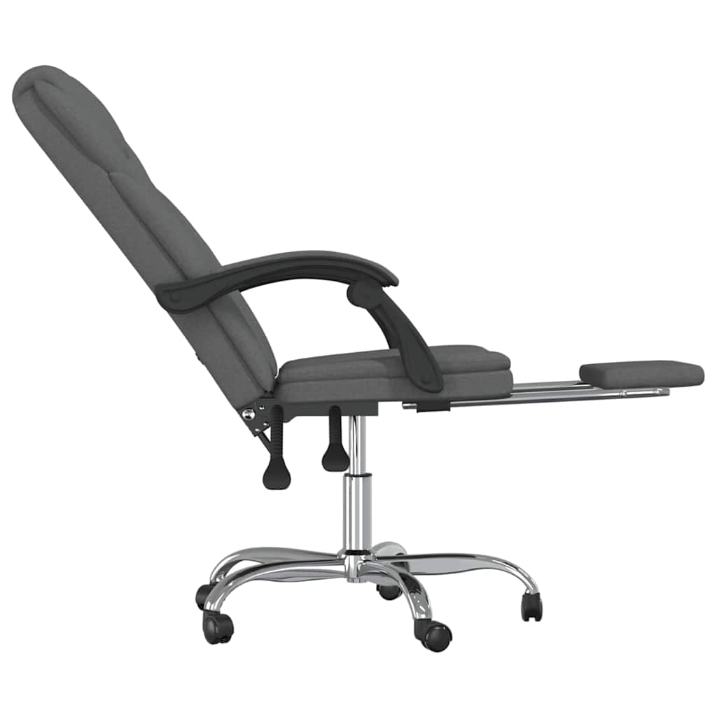 vidaXL Office Chair adjustable fabric taupe