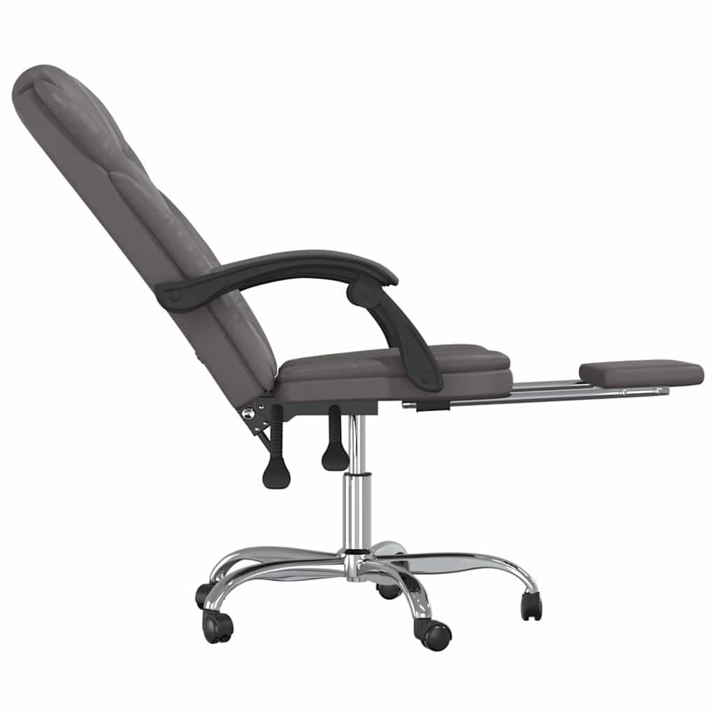 vidaXL Office Chair Adjustable Faux Leather Black