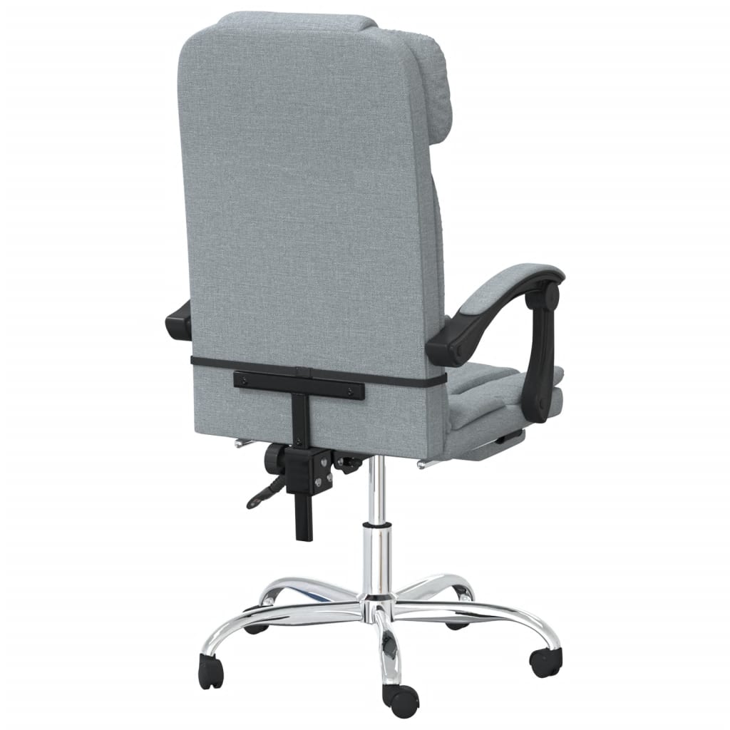vidaXL Office Chair massage adjustable fabric taupe