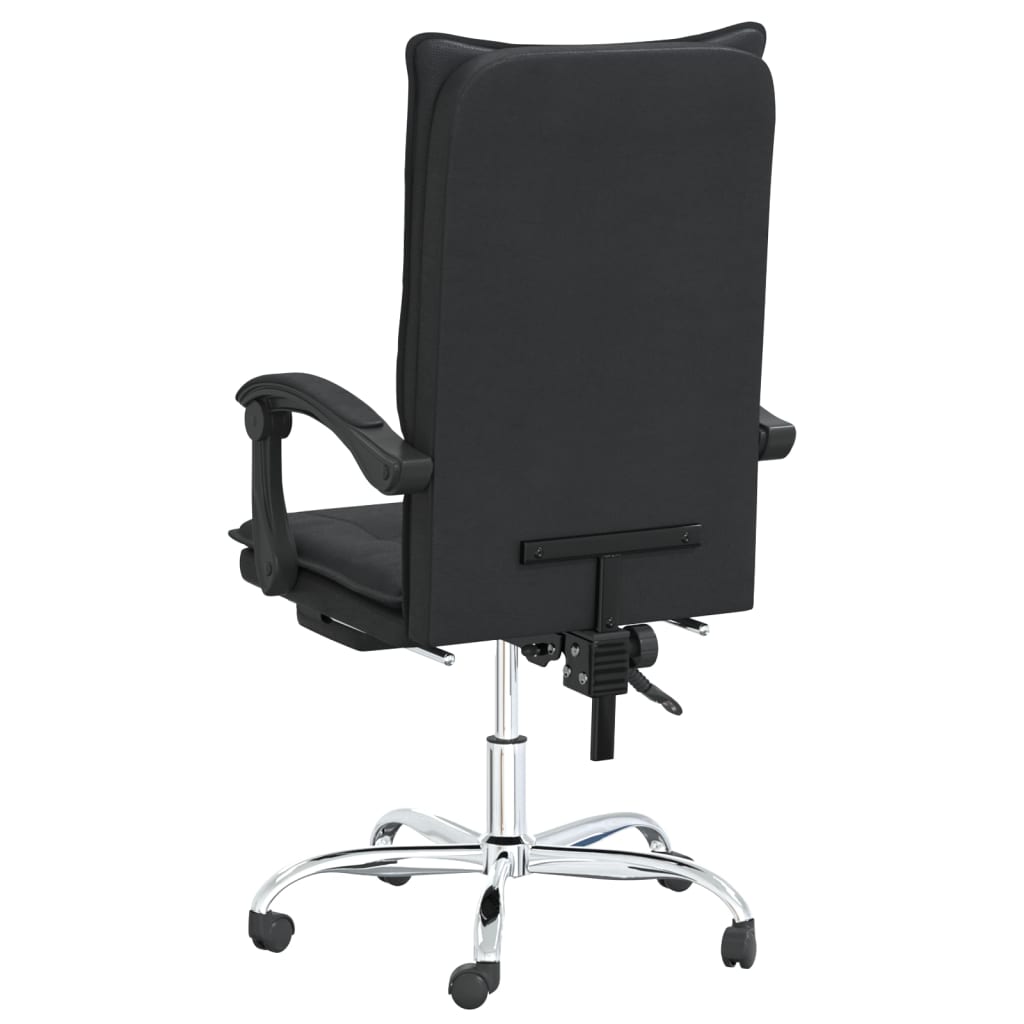 vidaXL Office Chair Adjustable Faux Leather Black