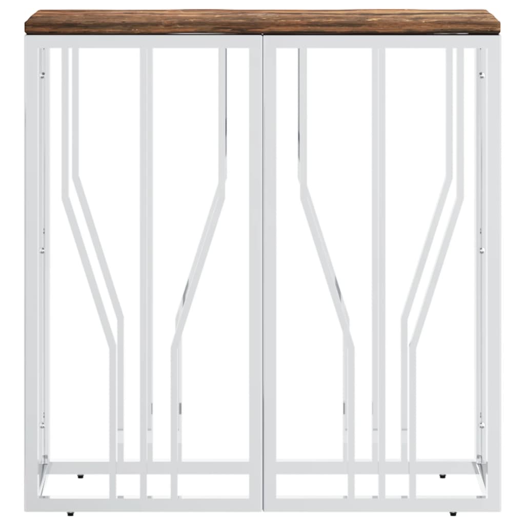 vidaXL Wandtafel 70x30x70 cm roestvrij staal en glas