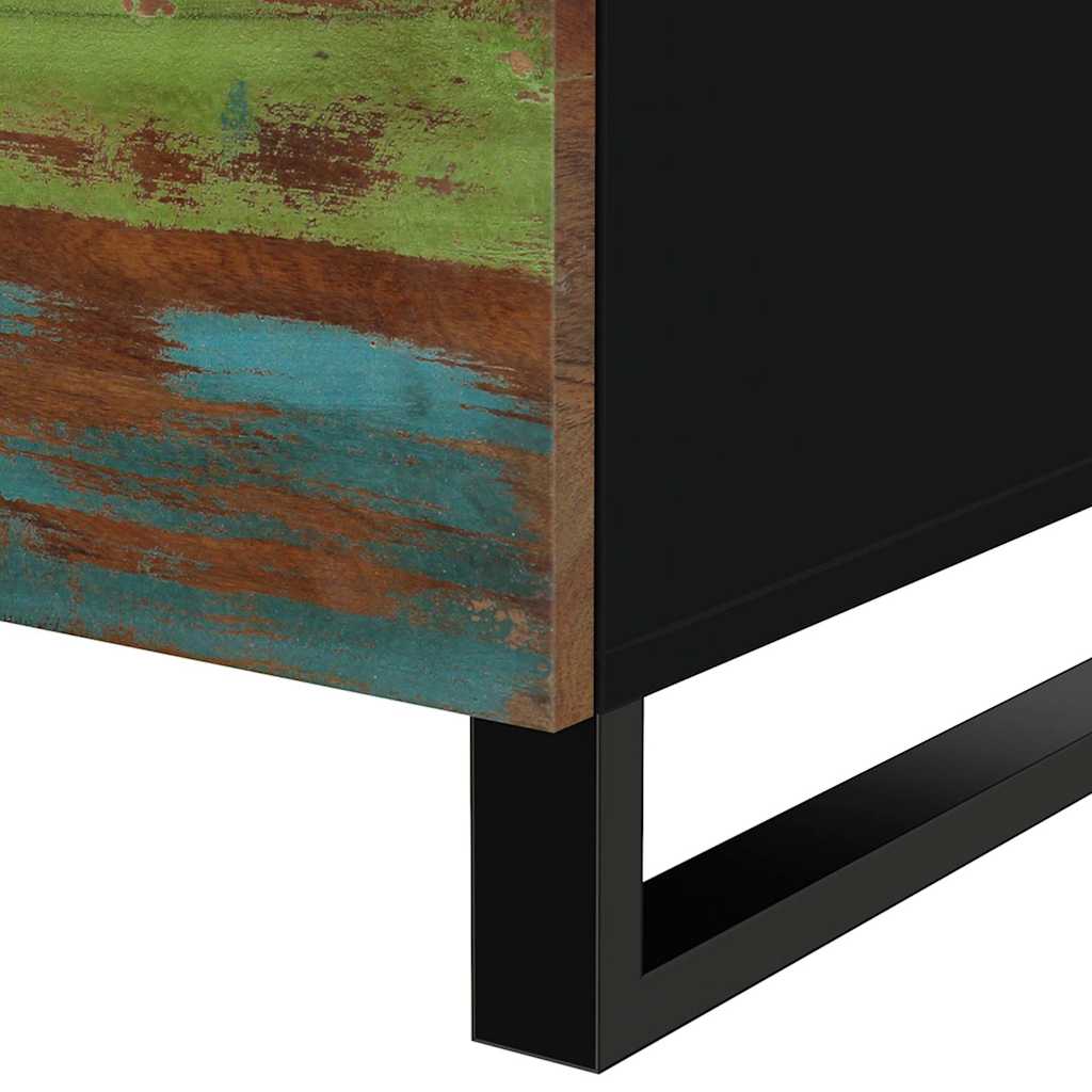 vidaXL Salontafel 80x50x40 cm massief mangohout en bewerkt hout