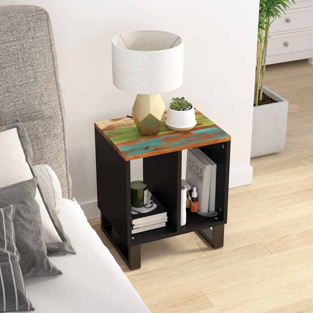 vidaXL Side table 40x31x46 cm solid mango wood and engineered wood