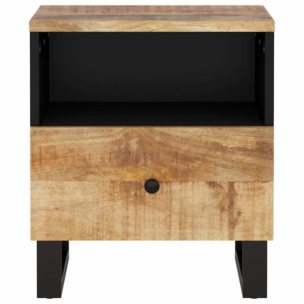 vidaXL Nightstand Solid Mango Wood and Engineered Wood