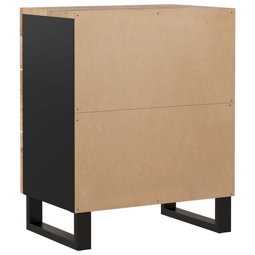 vidaXL Bedside Cabinet 50x33x62 cm Solid Mango Wood and Engineered Wood