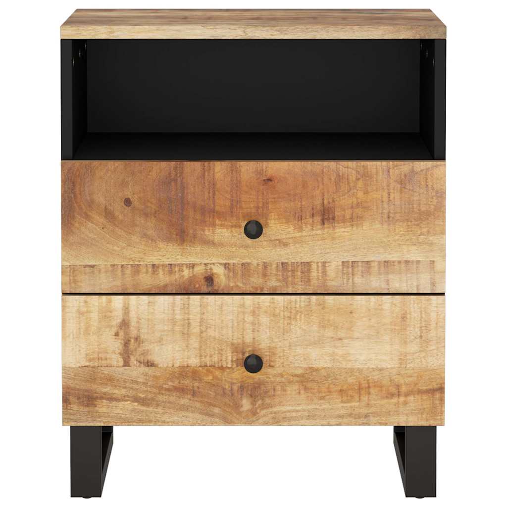 vidaXL Nachtkastje 50x33x62 cm massief mangohout en bewerkt hout
