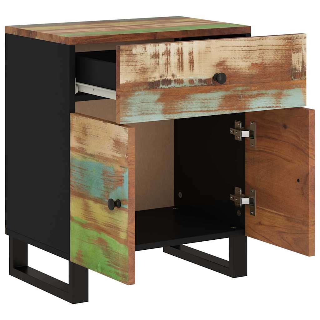 vidaXL Nachtkastjes 50x33x60 cm massief mangohout en bewerkt hout
