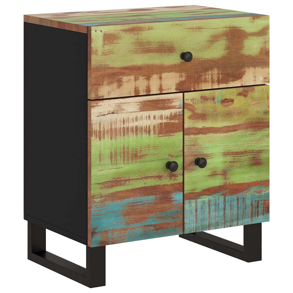 vidaXL Nachtkastjes 50x33x60 cm massief mangohout en bewerkt hout