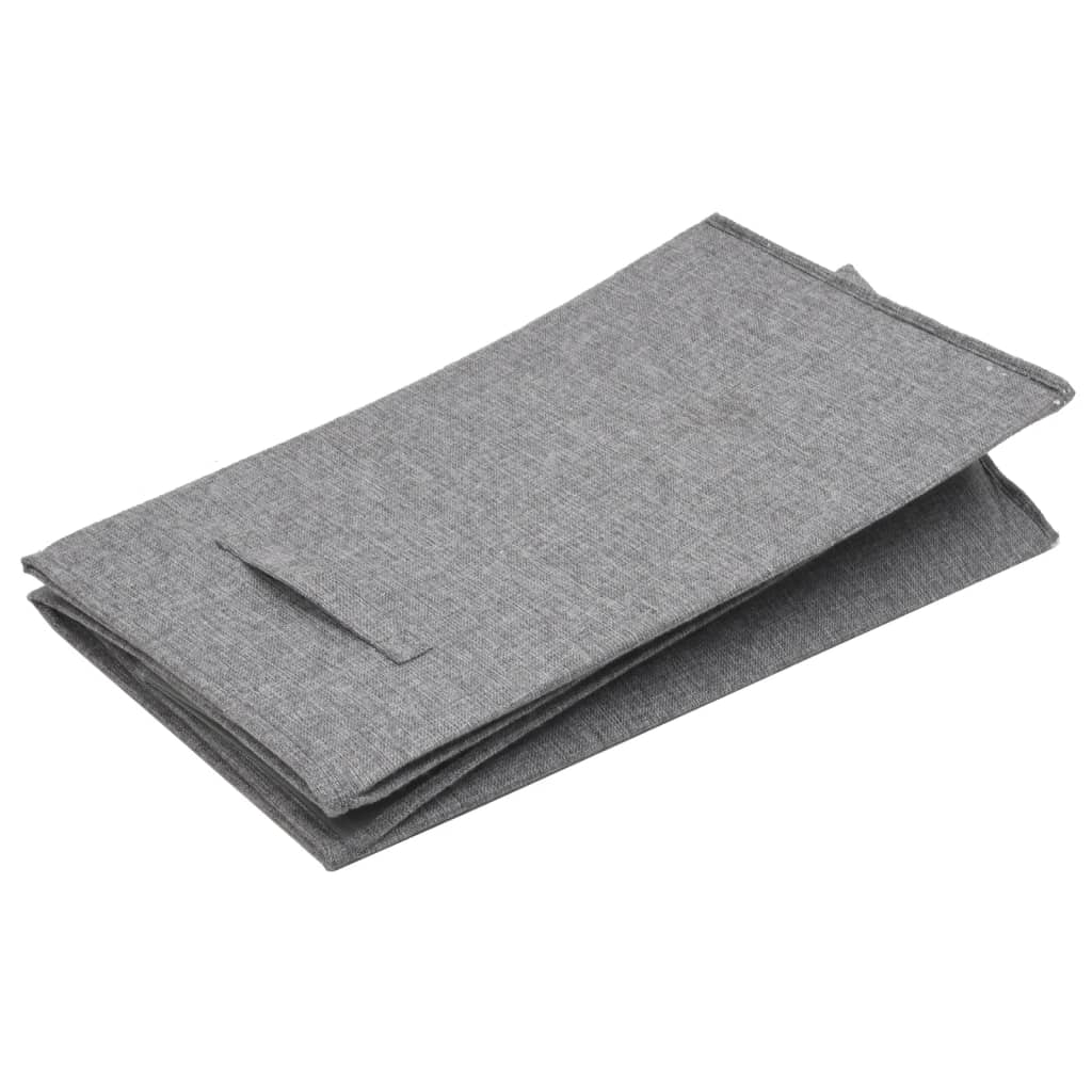 vidaXL Foldable Laundry Basket 26x34.5x59.5 cm Fabric Grey