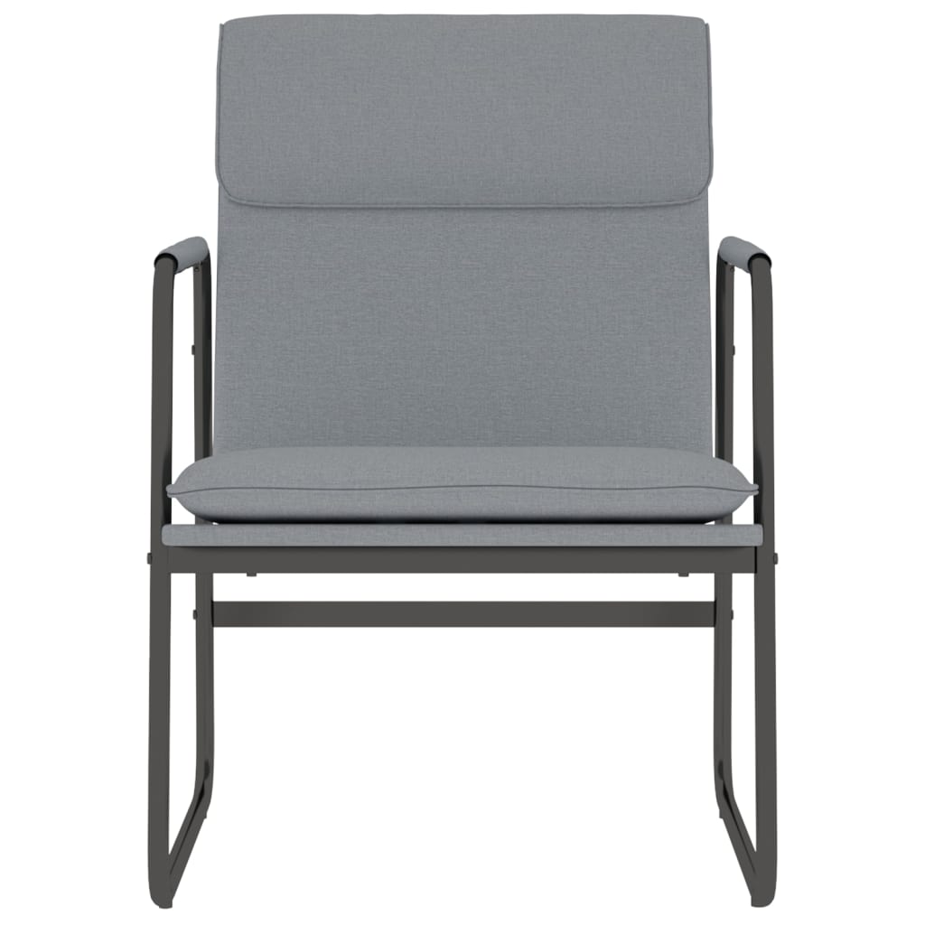 vidaXL Loungestoel 55x64x80 cm stof lichtgrijs