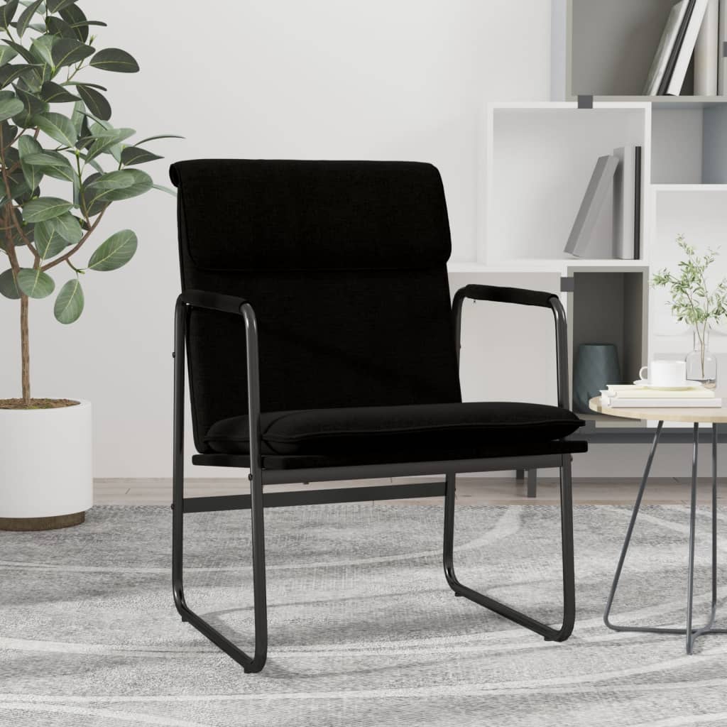 vidaXL Loungestoel 55x64x80 cm stof lichtgrijs