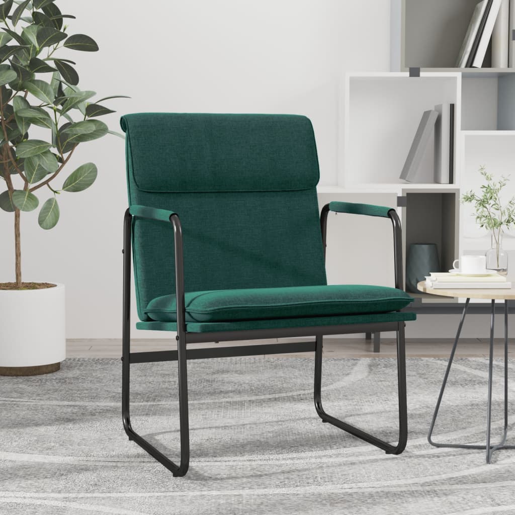 vidaXL Loungestoel 55x64x80 cm stof lichtgrijs