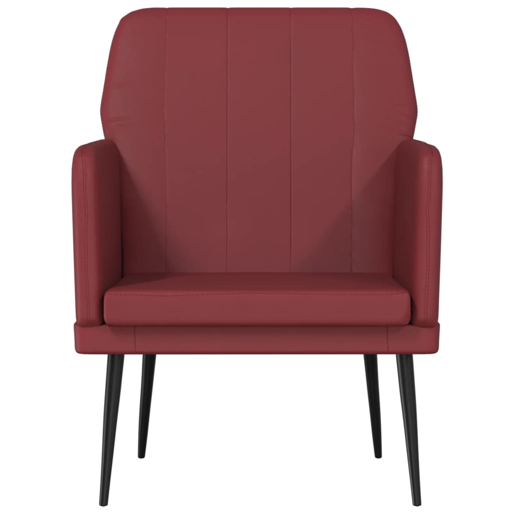 vidaXL Fauteuil 61x78x80 cm kunstleer zwart
