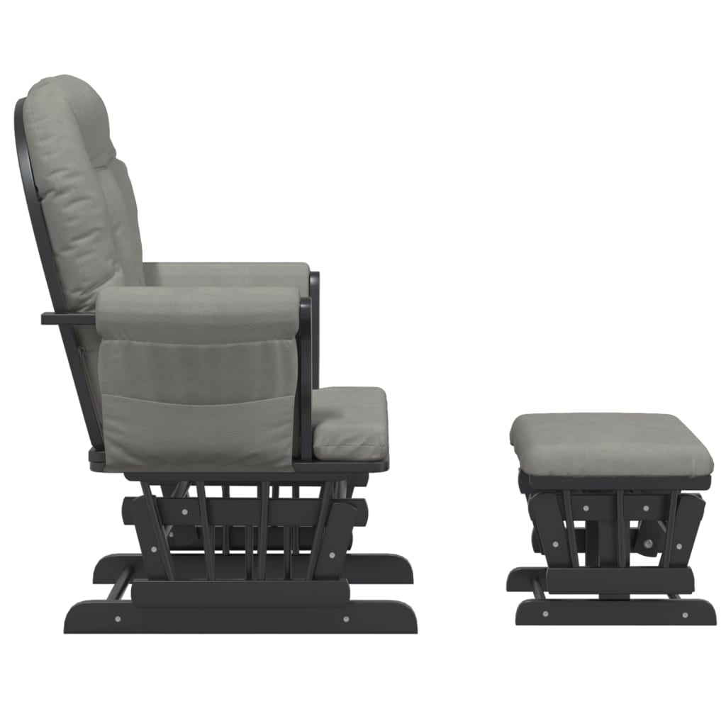 vidaXL Recliner with Footstool Fabric Light Pink
