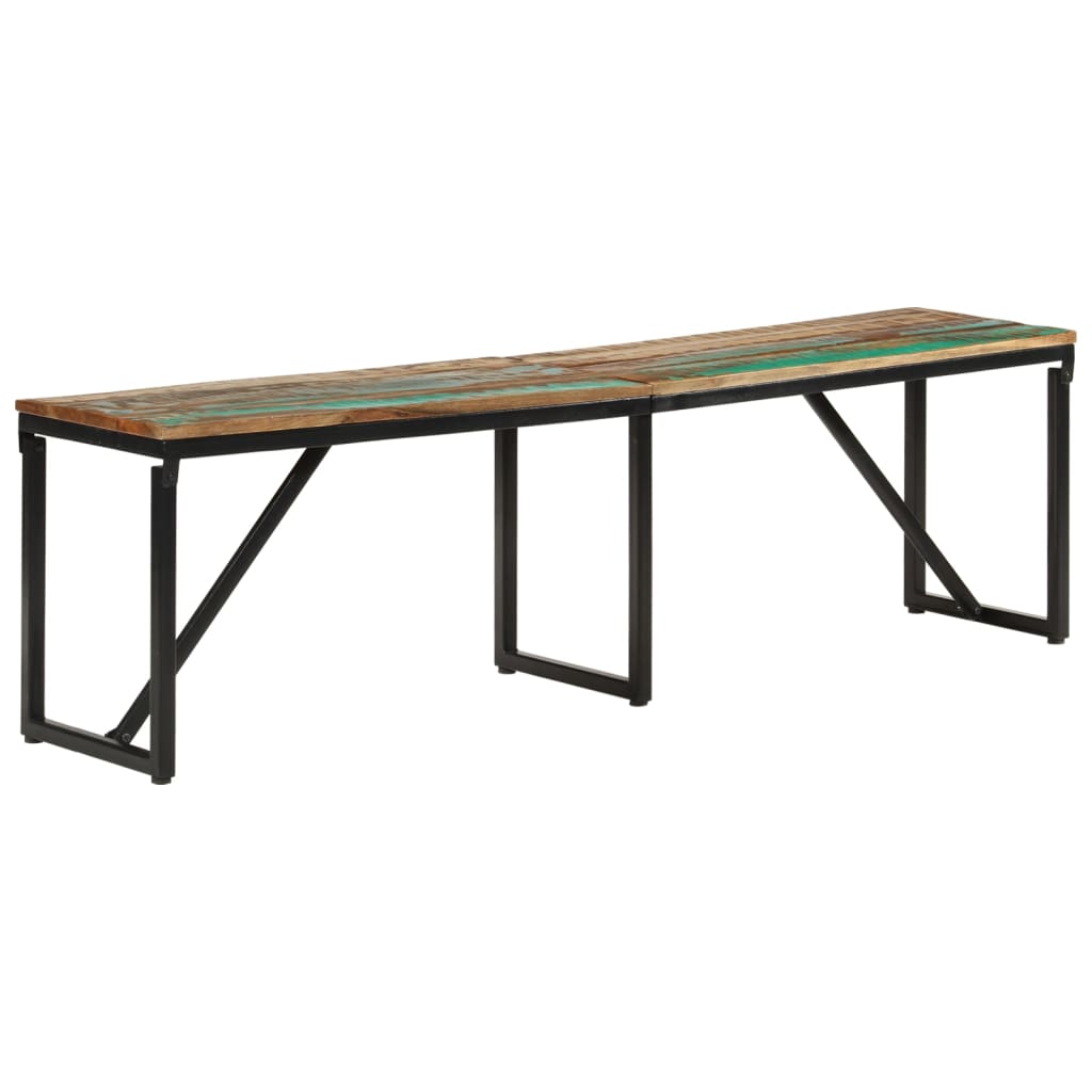 vidaXL Bankje 110x35x45 cm massief gerecycled hout