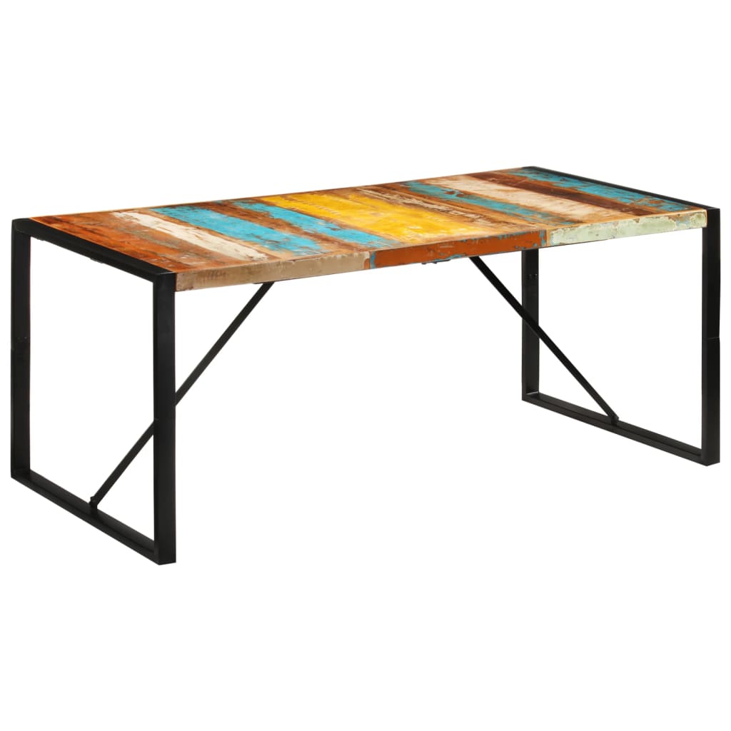 vidaXL Dining Table 180 cm Solid Rough Mango Wood