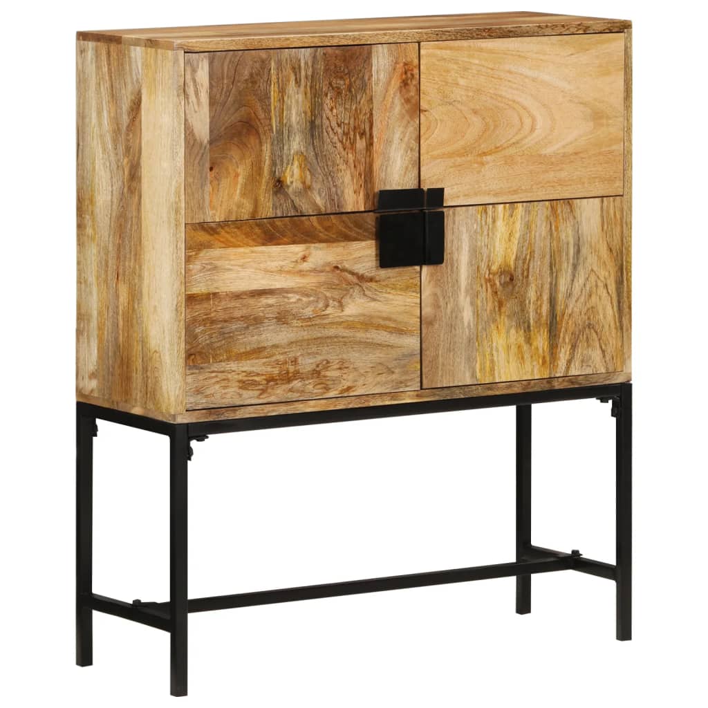 vidaXL Hoge kast 80x30x100 cm massief mangohout