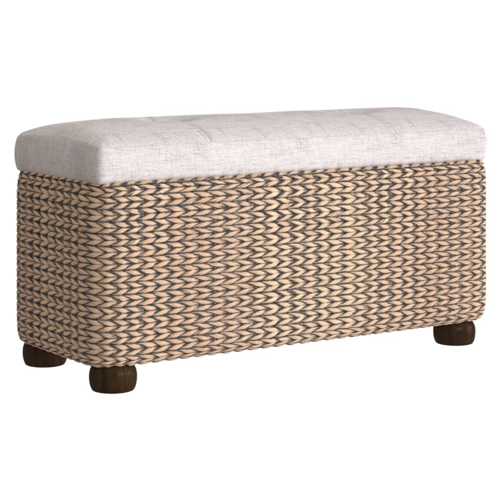 vidaXL Opbergbankjes 2 st met grijs kussen 69 cm kattenstaart