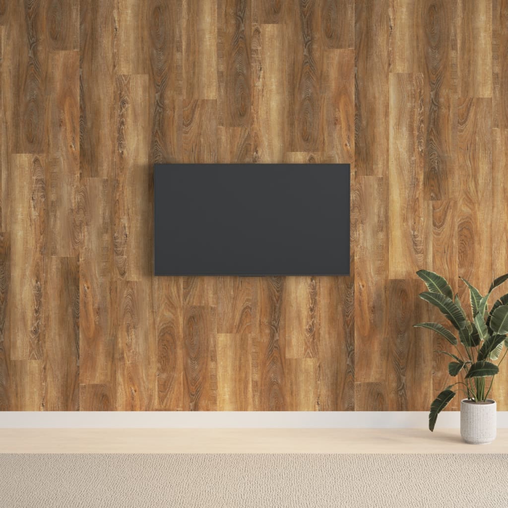 vidaXL Wandpanelen houtlook 4,12 m² PVC bruin