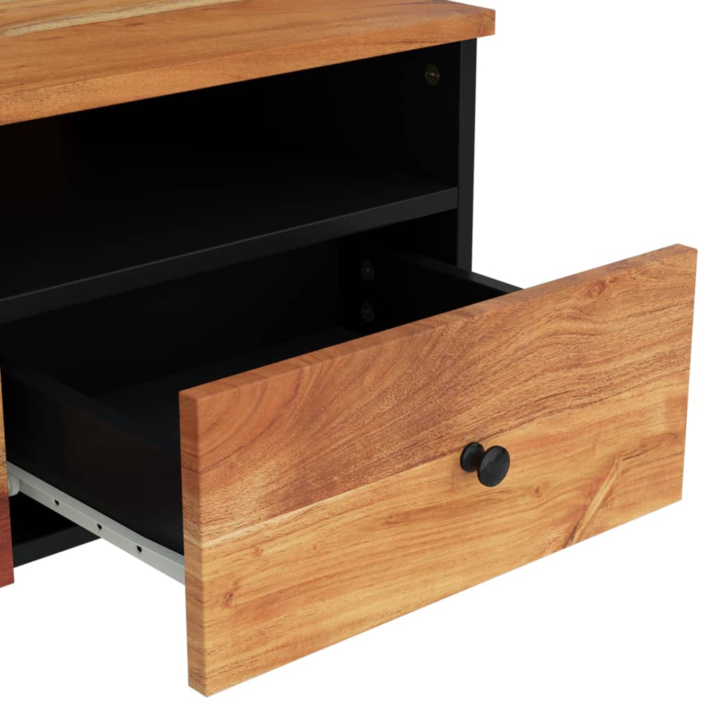 vidaXL Salontafel 80x54x40 cm massief mangohout en bewerkt hout