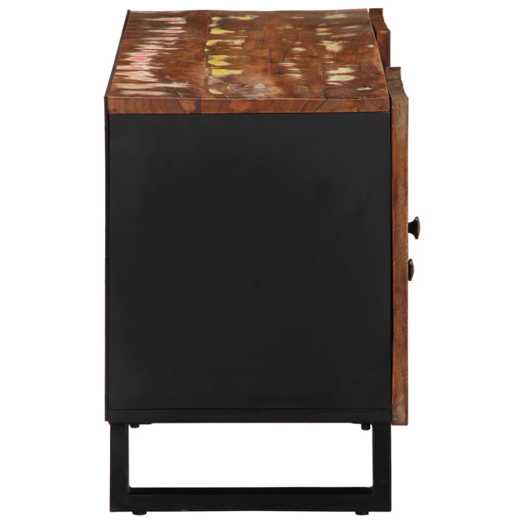 vidaXL Tv-meubel 105x33,5x46 cm massief mangohout en bewerkt hout