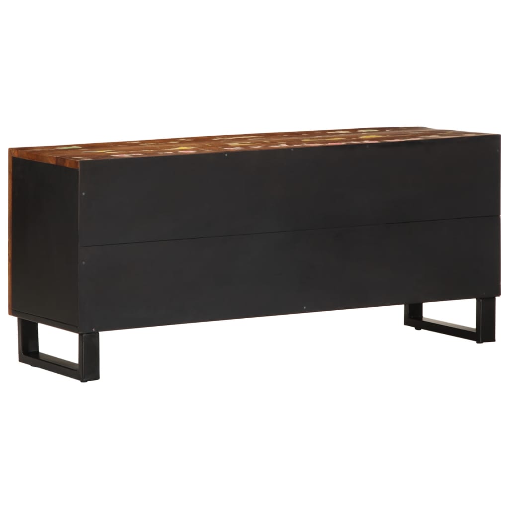 vidaXL Tv-meubel 105x33,5x46 cm massief mangohout en bewerkt hout