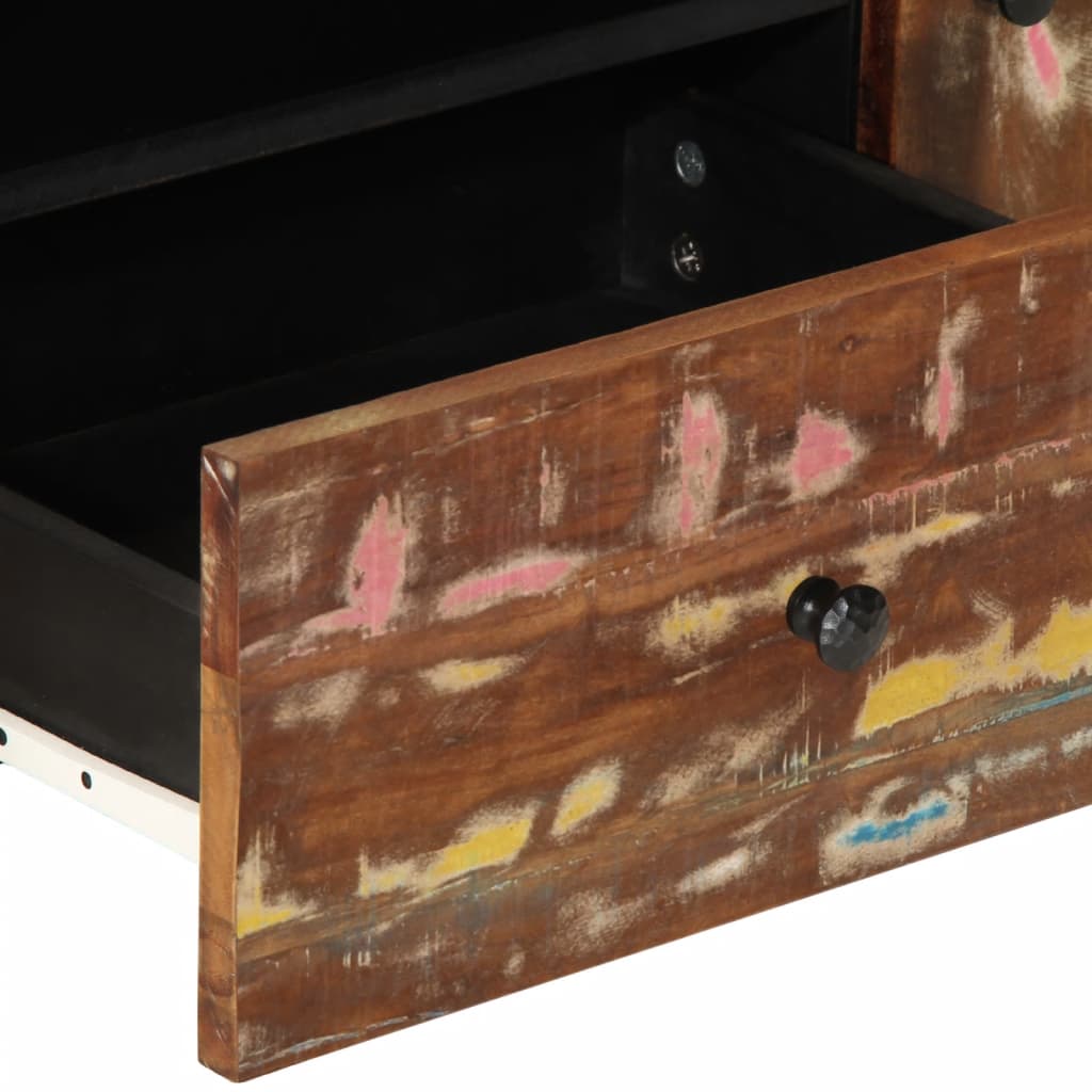 vidaXL Tv-meubel 105x33,5x46 cm massief mangohout en bewerkt hout