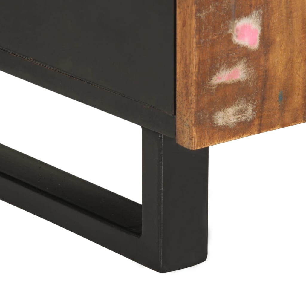 vidaXL Tv-meubel 105x33,5x46 cm massief mangohout en bewerkt hout