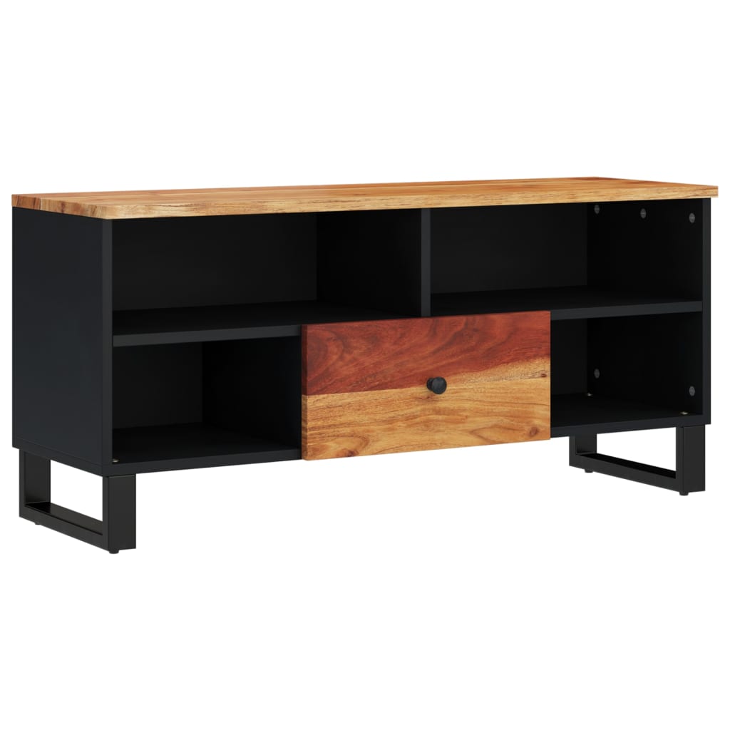vidaXL Tv-meubel 100x33x46 cm massief mangohout en bewerkt hout