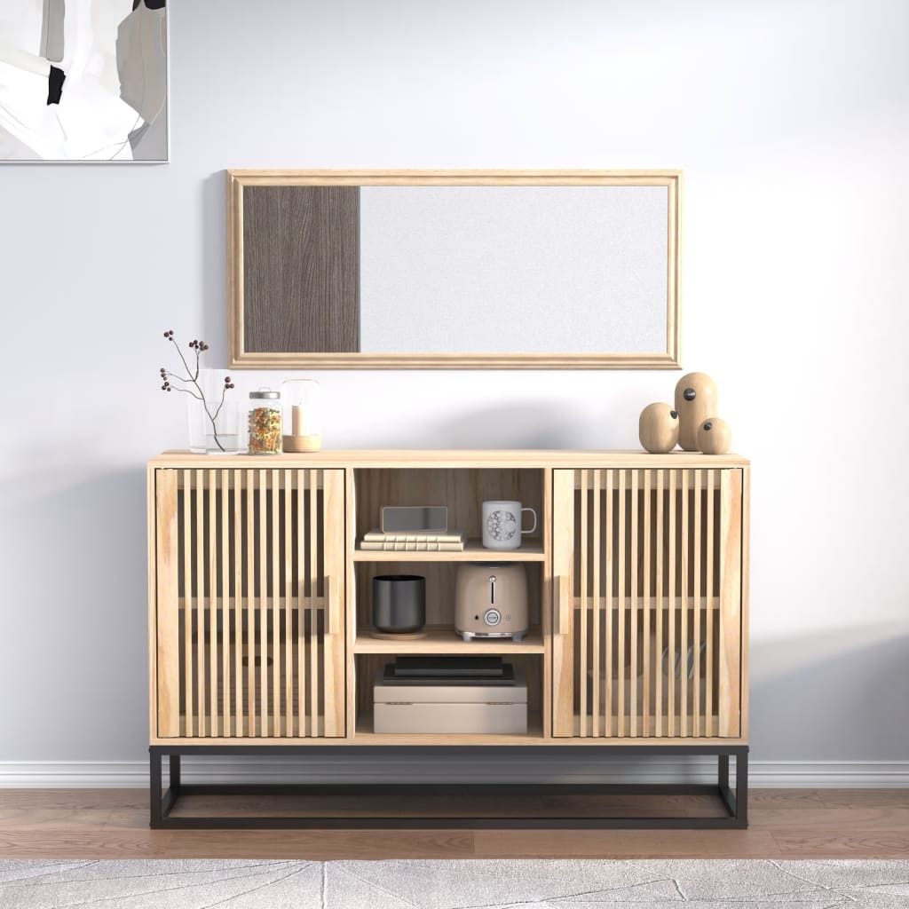 vidaXL Dressoir 105x30x65 cm bewerkt hout wit
