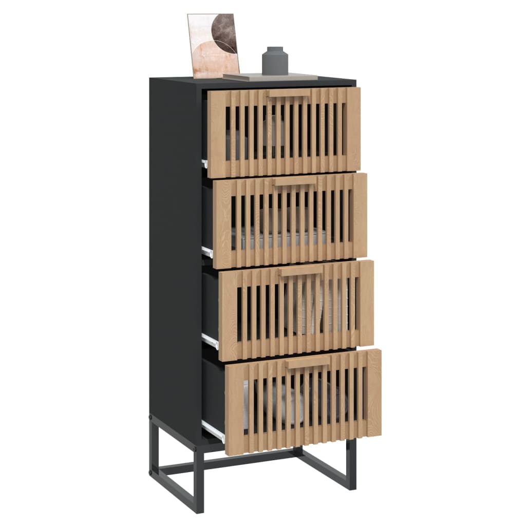 vidaXL Hoge kast 40x30x95 cm bewerkt hout