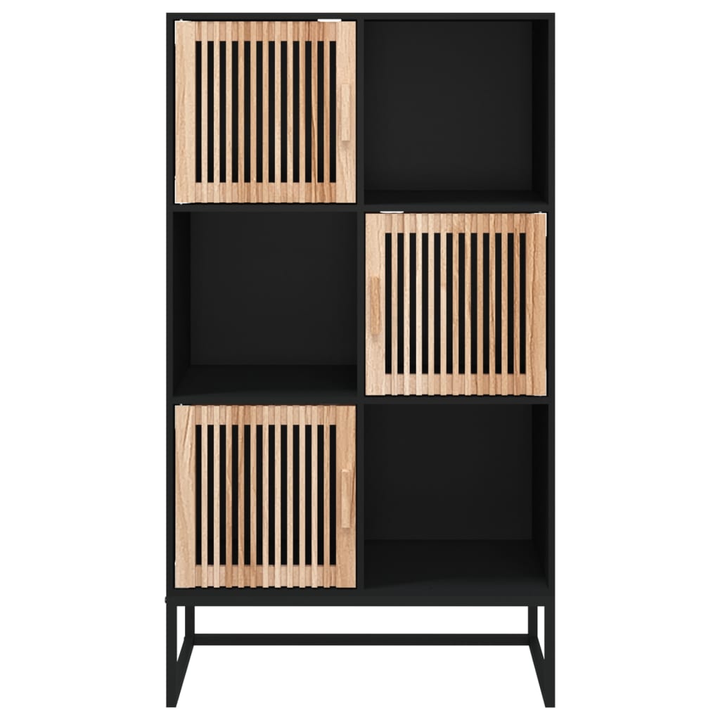 vidaXL Hoge kast 70x35x125 cm bewerkt hout wit