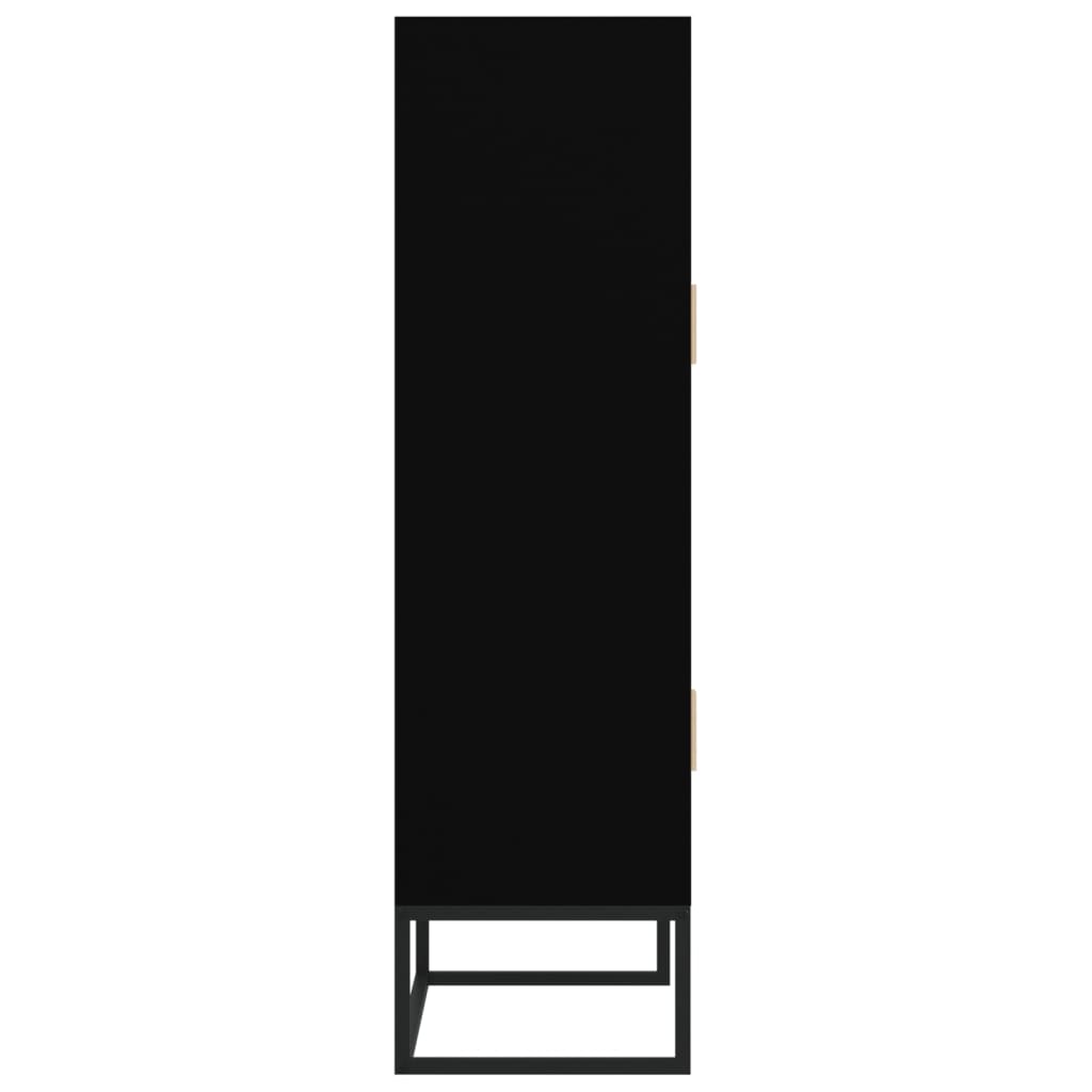 vidaXL Hoge kast 70x35x125 cm bewerkt hout wit