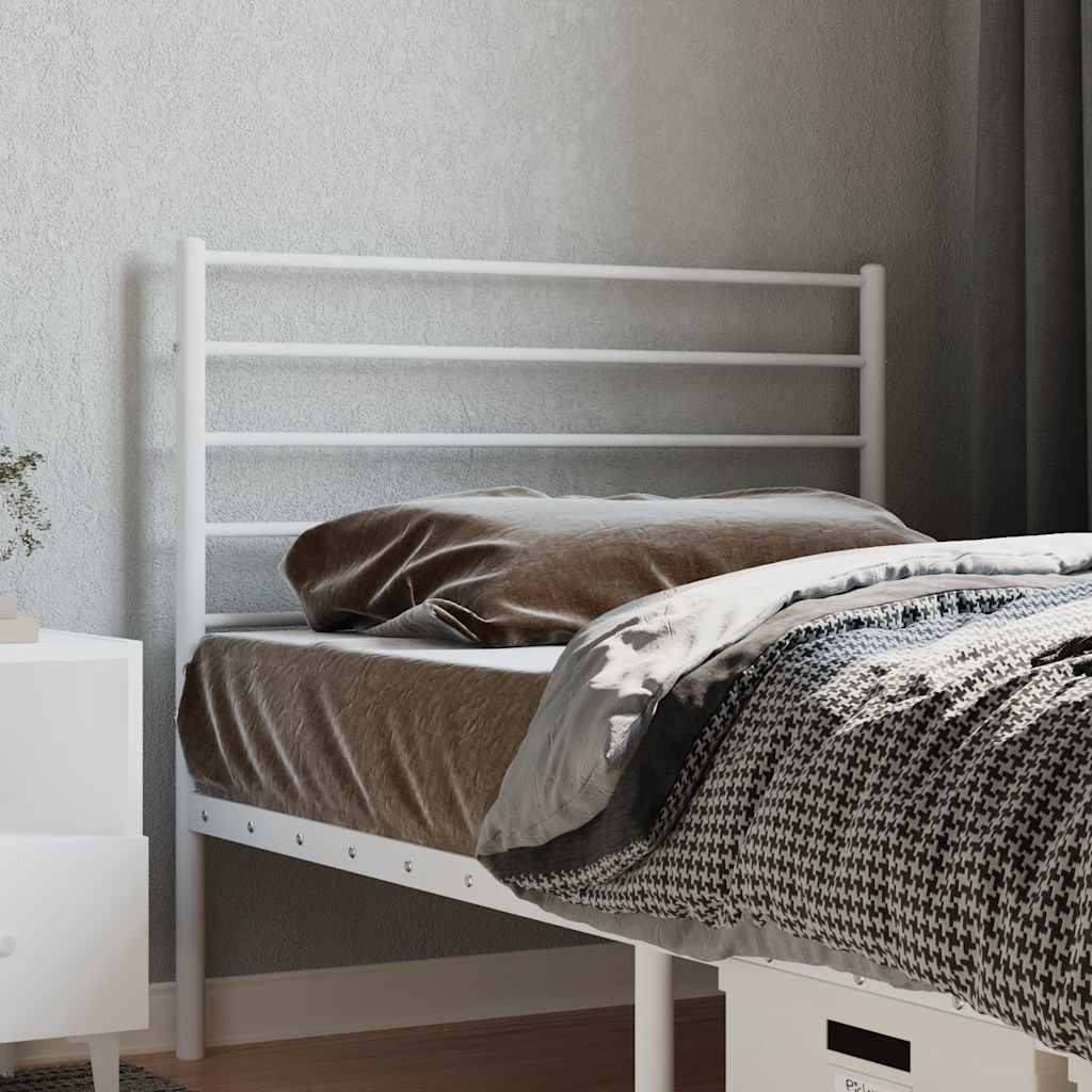 vidaXL Replacement Headboard Metal Black 75 cm
